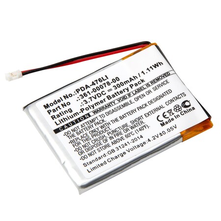 Ultralast Watch Battery, Garmin Forerunner 920 XT Garmin 361-00078-00 PDA-476LI